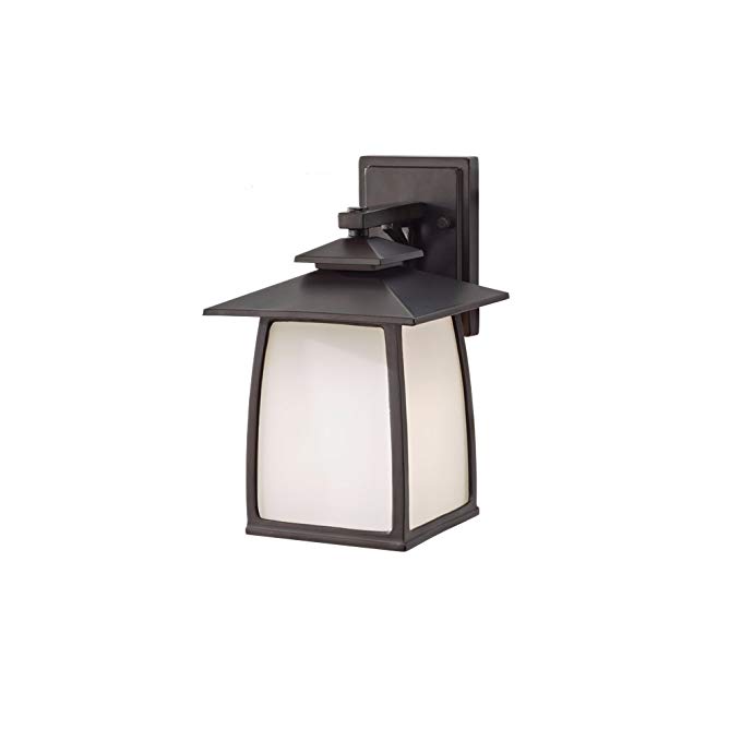 Feiss 1-Light Wright House Outdoor Sconce, Oil Rubbed Bronze