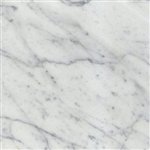 Italian White Carrara Marble Polished 12 x 12 Floor Tiles - LOT OF 50 SQF