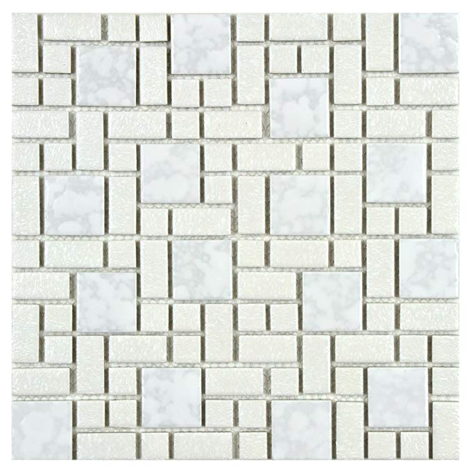 SomerTile FKOUV101 Academy Porcelain Floor and Wall Tile, 11.75