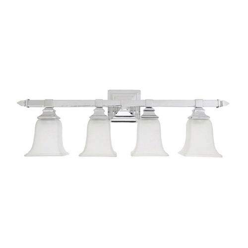 Capital Lighting 1064CH-142 Vanity with Acid Washed Glass Shades, Chrome Finish
