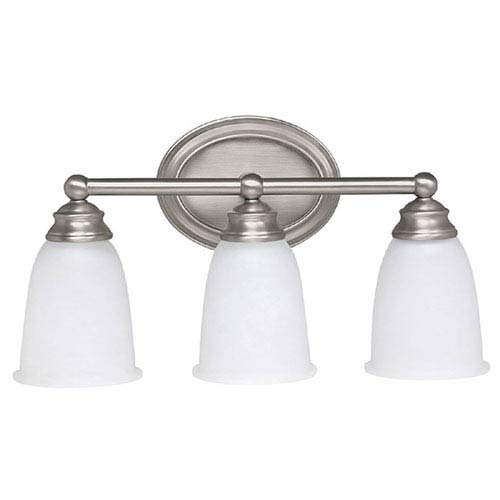 Capital Lighting 1083MN-132 Vanity with Acid Washed Glass Shades, Matte Nickel Finish