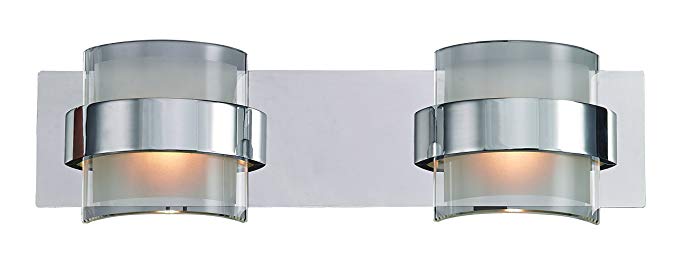 Trans Globe Lighting MDN-1370 Cassina Indoor Polished Chrome Modern Vanity Bar, 13.75