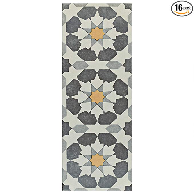 SomerTile FCAARSU Reina Ceramic Floor and Wall Tile, 5.88