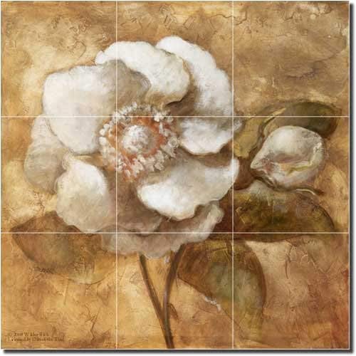 Amber Rose by Wilder Rich - Flower Floral Ceramic Tile Mural 18
