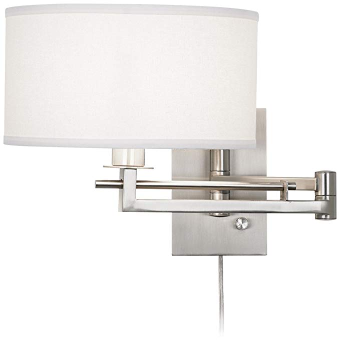 Possini Euro Aluno Plug-In Style Swing Arm Wall Lamp