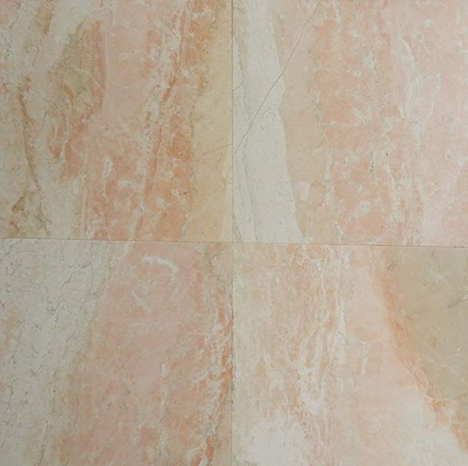 Desert Peach Marble Tile 12x12 polished