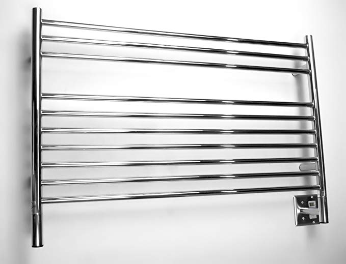 Jeeves Wall Mount Electric L Straight Towel Warmer Finish: Polished