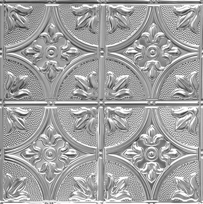 Shanko LS309DA Pattern 309 Authentic Pressed Metal Wall and Ceiling Tiles, 20 sq. ft., Lacquered Steel
